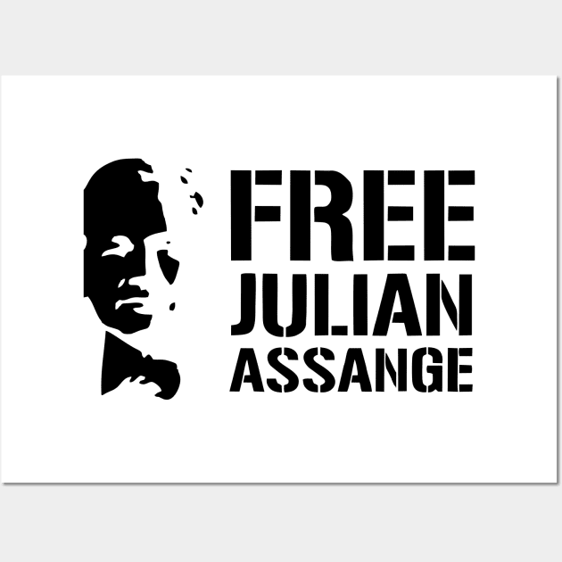 Free Julian Assange Wall Art by luisharun